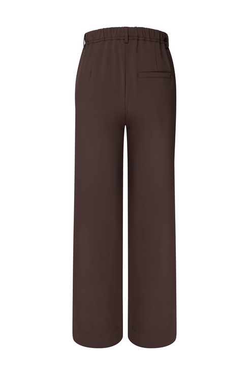 Kimara Yara Wide Leg Pressed Seam Trousers YARA - Prume Brown