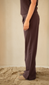 Kimara Yara Wide Leg Pressed Seam Trousers YARA - Prume Brown