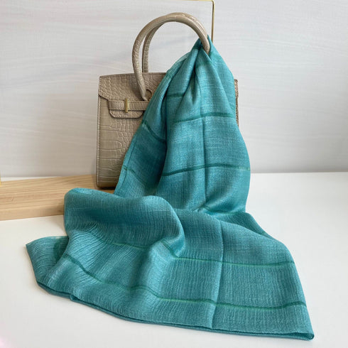 Dr Bear Plain Silk Mix Scarf aa001a