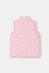 Lighthouse Girls Amber Floral Quilted Gilet in Baby Pink