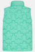 Lighthouse Girls Amber Floral Quilted Gilet in Tiffany Teal