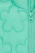 Lighthouse Girls Amber Floral Quilted Gilet in Tiffany Teal