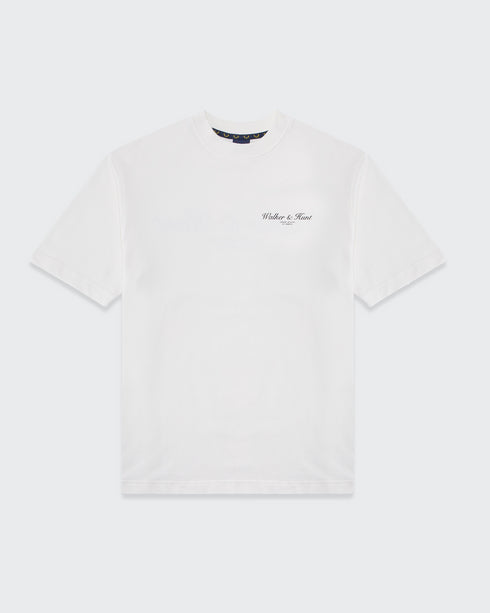 Walker & Hunt Luxury Atelier Oversized Tee - Premium Italian Fleece T-Shirt