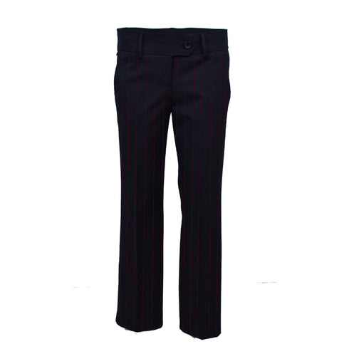 Casablanca Lily Navy with Wine Stripe School Trousers
