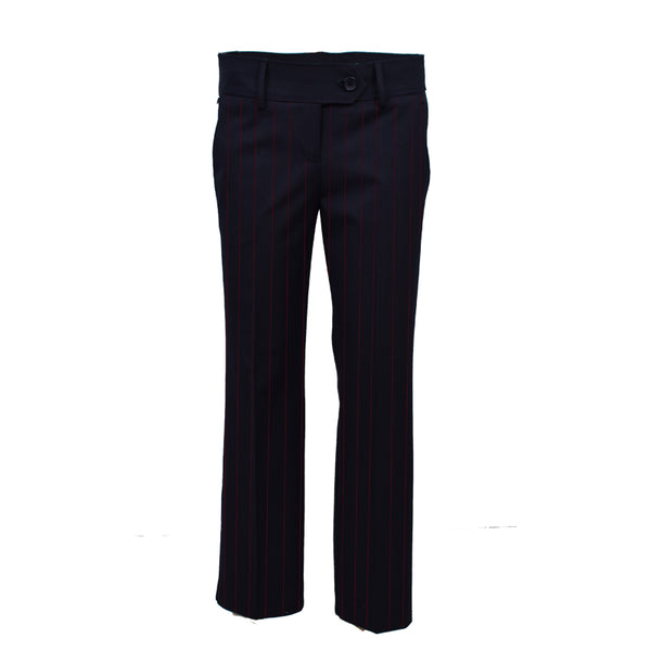 Casablanca Lily Navy with Wine Stripe School Trousers