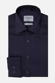 Benetti Atlanta Tailored Fit Long Sleeve Shirt – Men's Non-Iron Cotton Twill