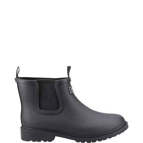 Cotswold Mens Barton Waterproof Neoprene Lined Wellington Boot - Black