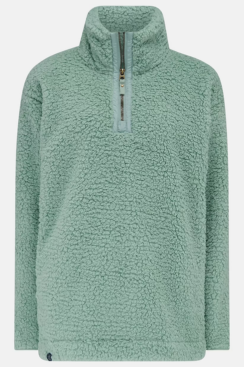 Lighthouse Women's Bay Sherpa 1/4 Zip Fleece in Basil Bay