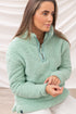 Lighthouse Bay Sherpa Fleece half-zip, funnel neck fleece.