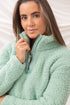 Lighthouse Bay Sherpa Fleece half-zip, funnel neck fleece.