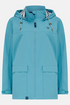 Lighthouse Blue Beachcomber Hip Length Waterproof Hooded Jacket