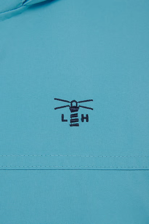 Lighthouse Blue Beachcomber Hip Length Waterproof Hooded Jacket