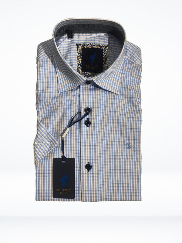 Benetti Beverley Short Sleeve Shirt - Modern Fit Menswear