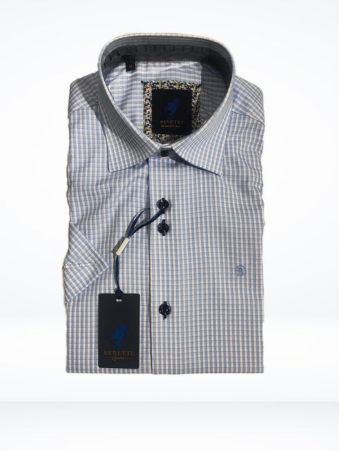 Benetti Beverley Short Sleeve Shirt - Modern Fit Menswear