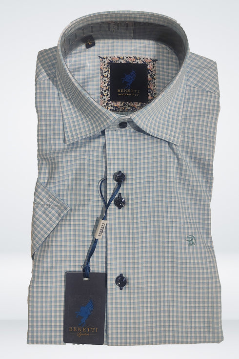 Benetti Beverley Short Sleeve Shirt - Modern Fit Menswear