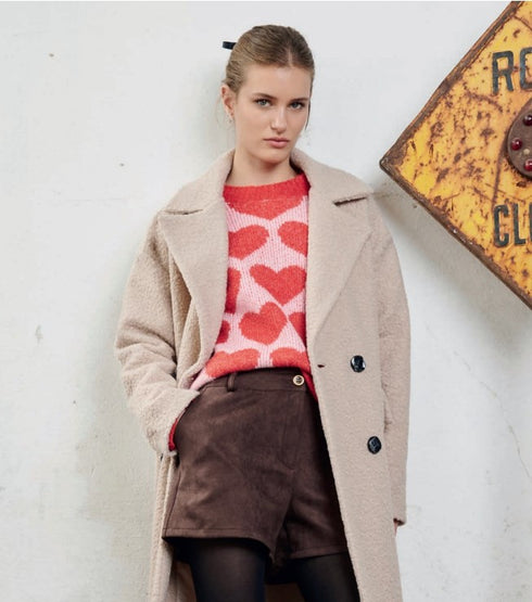 Hailys Ro44xi Women's Dark Chocolate Fashion Shorts BFA-9945