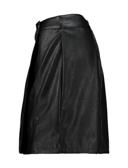 Hailys Ro44sie Black Faux Leather Skirt – BFA-9953