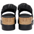 Lotus Black Leather Jessie 6cm Flatform Sandals ULP402BB
