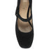 Lotus Black Suede Nixie Court Shoes ULS601BS