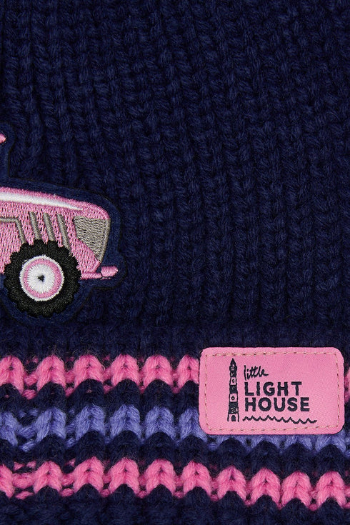 Lighthouse Bobbie Bobble Hat for Children – Cable Knit Warmth