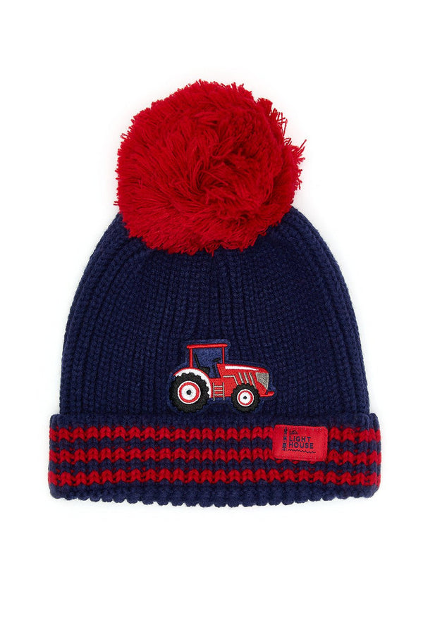 Lighthouse Bobbie Bobble Hat for Children – Cable Knit Warmth