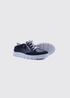 Suave Bolzano Navy Leather and Suede Ladies Side-Zip Lace Shoe