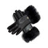 Brandwell Leather Look Gloves with Faux Fur Cuff – Gift Boxed Winter Gloves for Her 55M793