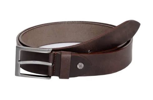 JKEL 327-2 Full Grain Leather Jeans Belt Black