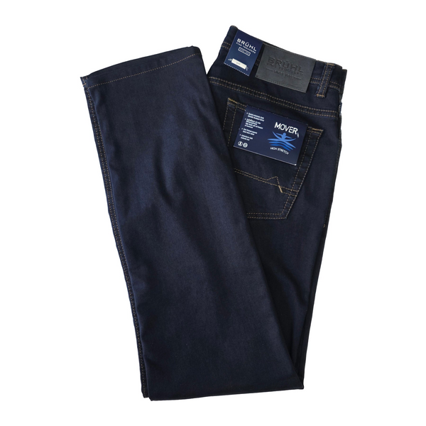 Bruhl Men's York Mover Stretch Jeans 191820-192 Blue-Black 935