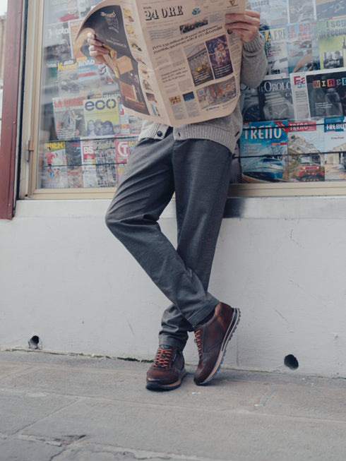 Bugatti Philip Casual Laced Shoe 331-AG809 – Men's Two-Tone Leather Sneakers