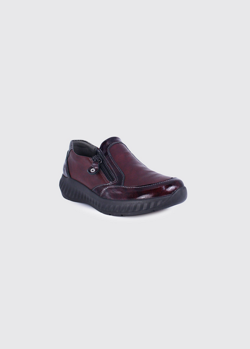 Suave Burgos 6102 Women's in 13 Burgundy Dual-Finish Slip On Shoe