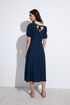 Bariloche Navy Blue Bursa Puff Sleeve Midi Dress 3960015.38