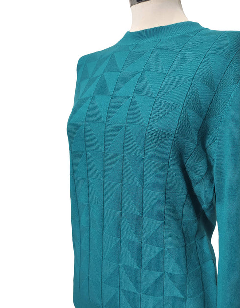 Castle Knitwear Round Neck Diamond Pattern Knit - SV372