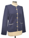 Castle Knitwear DM180 Cardigan with Gold Buttons - Nightsky Navy
