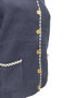 Castle Knitwear DM180 Cardigan with Gold Buttons - Nightsky Navy