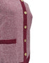 Castle Knitwear DM177 Burgundy Cardigan with Gold Buttons