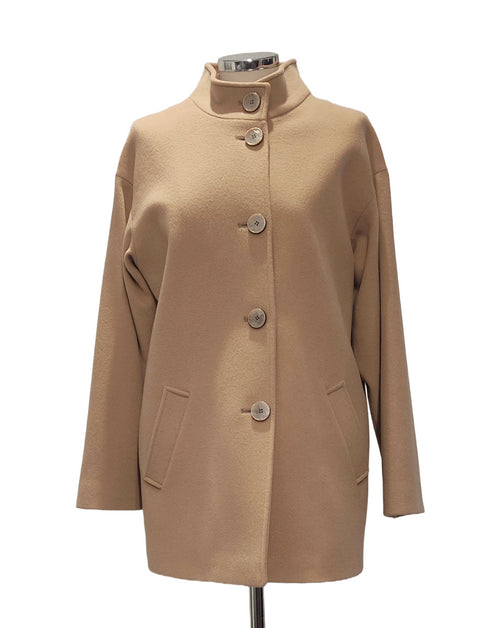Christina Felix Wool Cashmere Coat with Drop Shoulder 405-4488