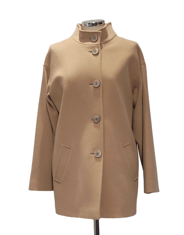 Christina Felix Wool Cashmere Coat with Drop Shoulder 405-4488