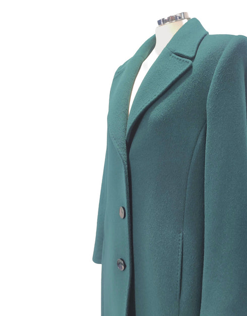 Christina Felix Wool Cashmere Coat with Collar and Revere 554-490