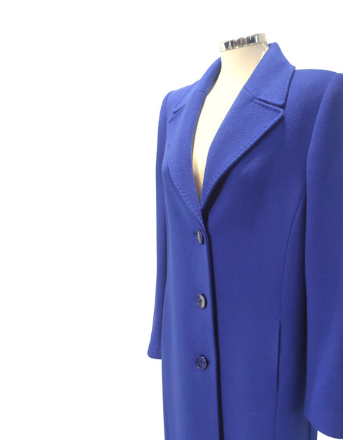 Christina Felix Wool Cashmere Coat with Collar and Revere 554-490