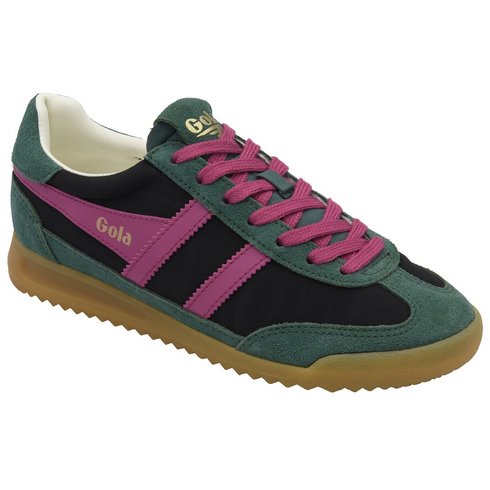 Gola Classics Women's Firefly Trainers Black/Pine/Fuchsia CLB577BN203