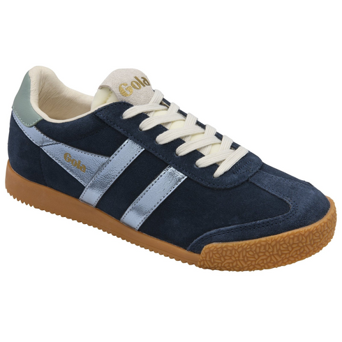 Gola Classics Women's Elan Glitz Trainers Navy/Air/Green Mist CLB790DE203