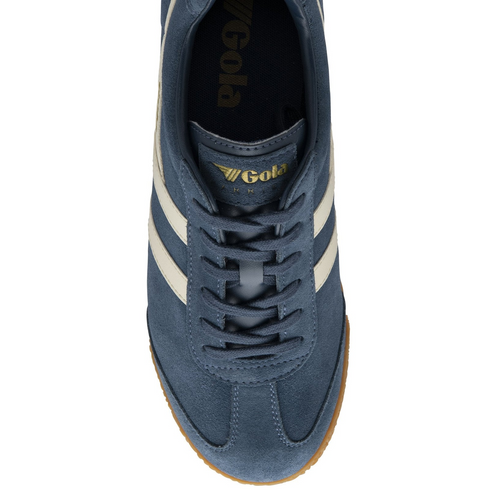 Gola Classics Men's Harrier Suede Trainers Baltic/White CMA192HW