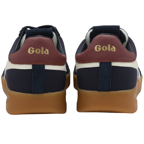 Gola Classics Men's Cyclone Nylon Trainers Navy/Off White/Red Ochre/Gum CMB871EW206