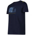 CMP Mens Navy Yellow Organic Cotton Tropical Print Beach T Shirt 30T9367