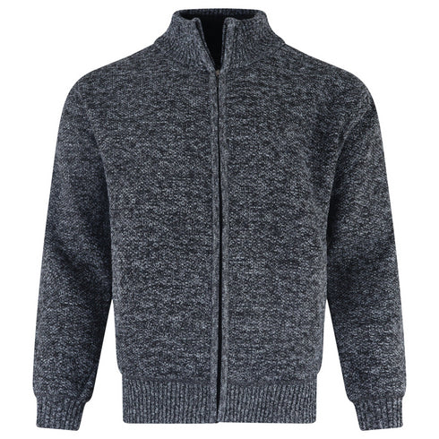 Charles Norton Men’s Full Zip Knitted Fleece Lined Cardigan CN-52-MJK