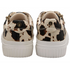 Lotus Womens Cow-Print Alexa Zip Detail Leather-Look Lace-Up Trainer ULS645ZX