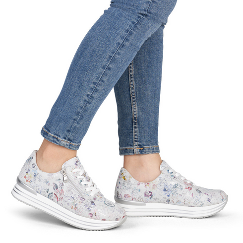Remonte | D1326-90 Gray Suede Women's Sneakers