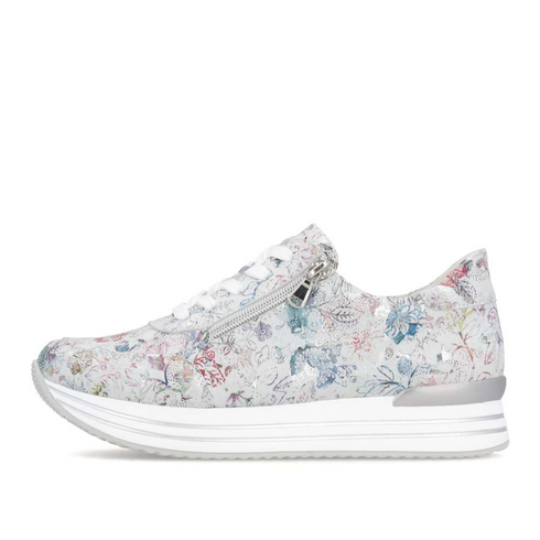 Remonte | D1326-90 Gray Suede Women's Sneakers