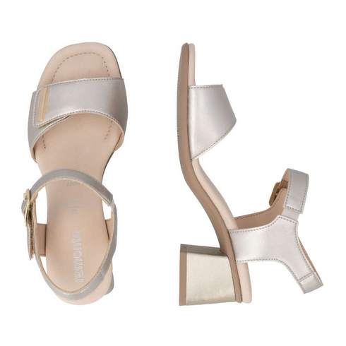 Remonte Lonora Women's Premium Gold Leather Sandals D1K54-90